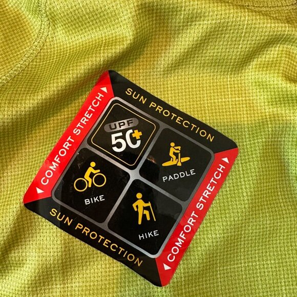 ZeroXposur Men Size S Lime Sun Protection Comfort Stretch Top UPF50+ NWT - Picture 3 of 5